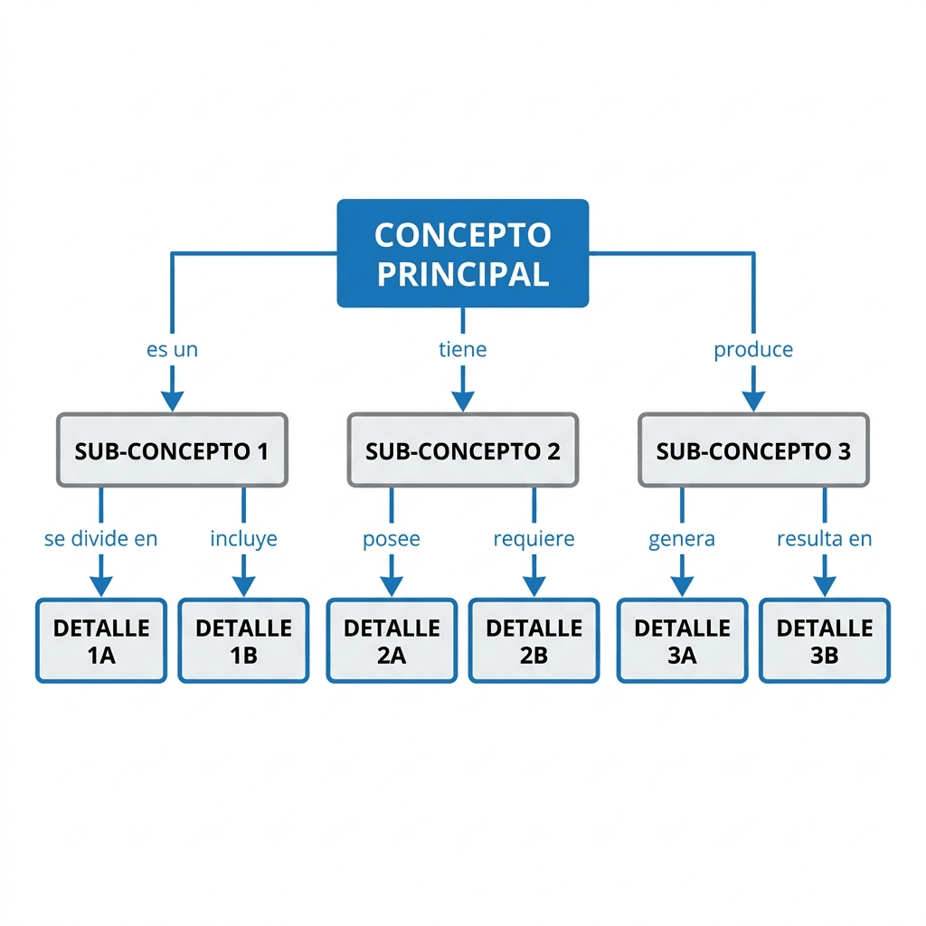 Plantilla de mapa conceptual