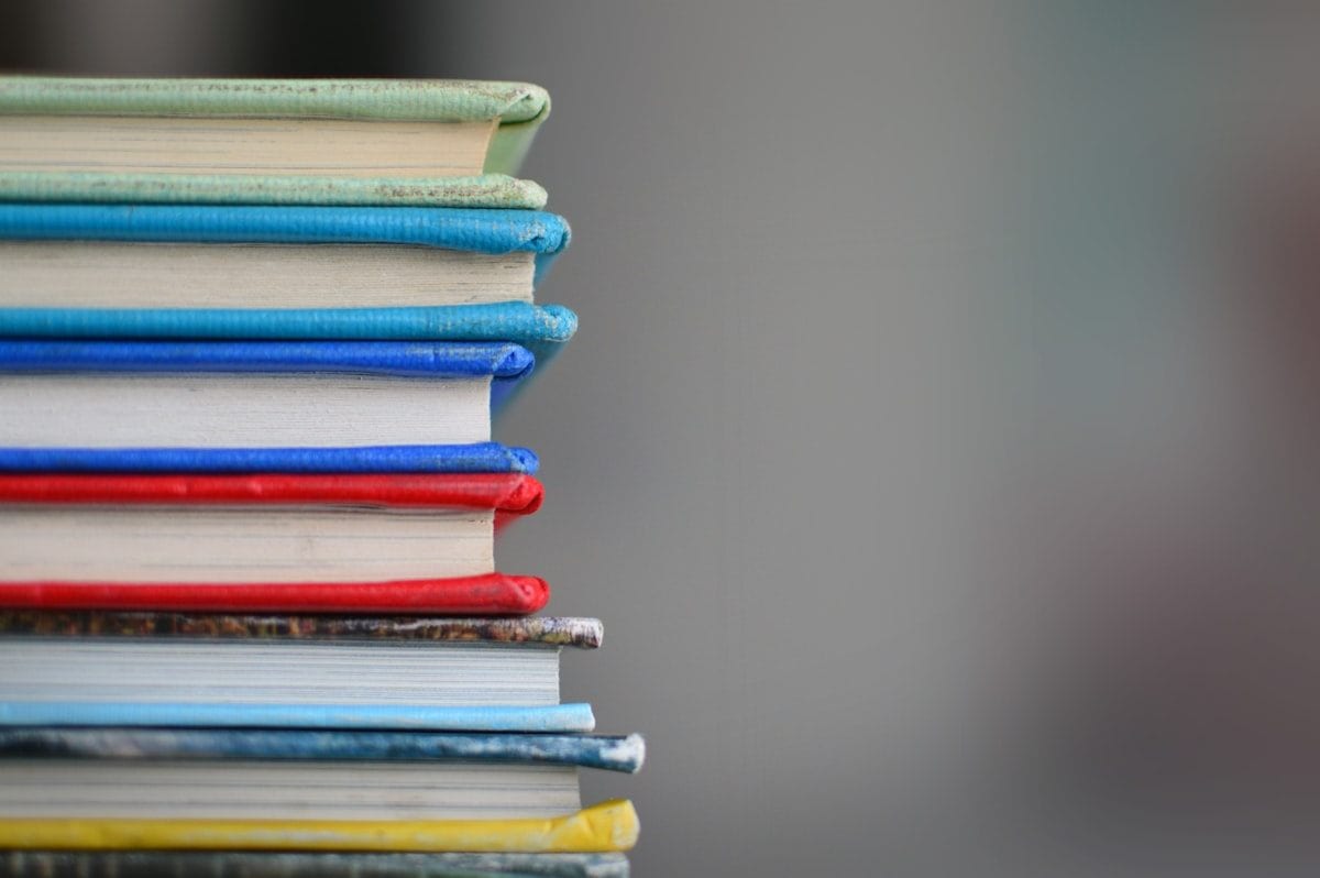 Libros y apuntes para clasificar vocabulario