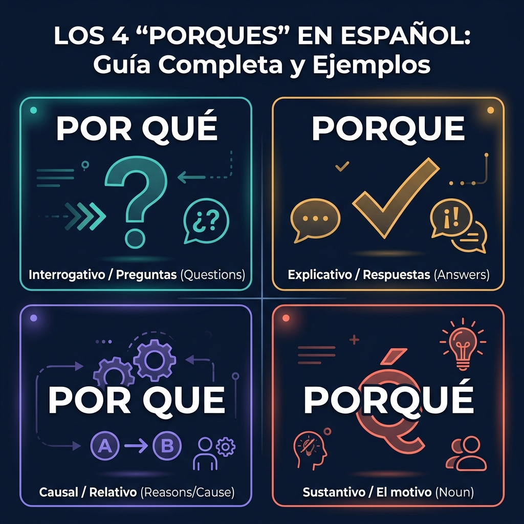 Los 4 porqués del español