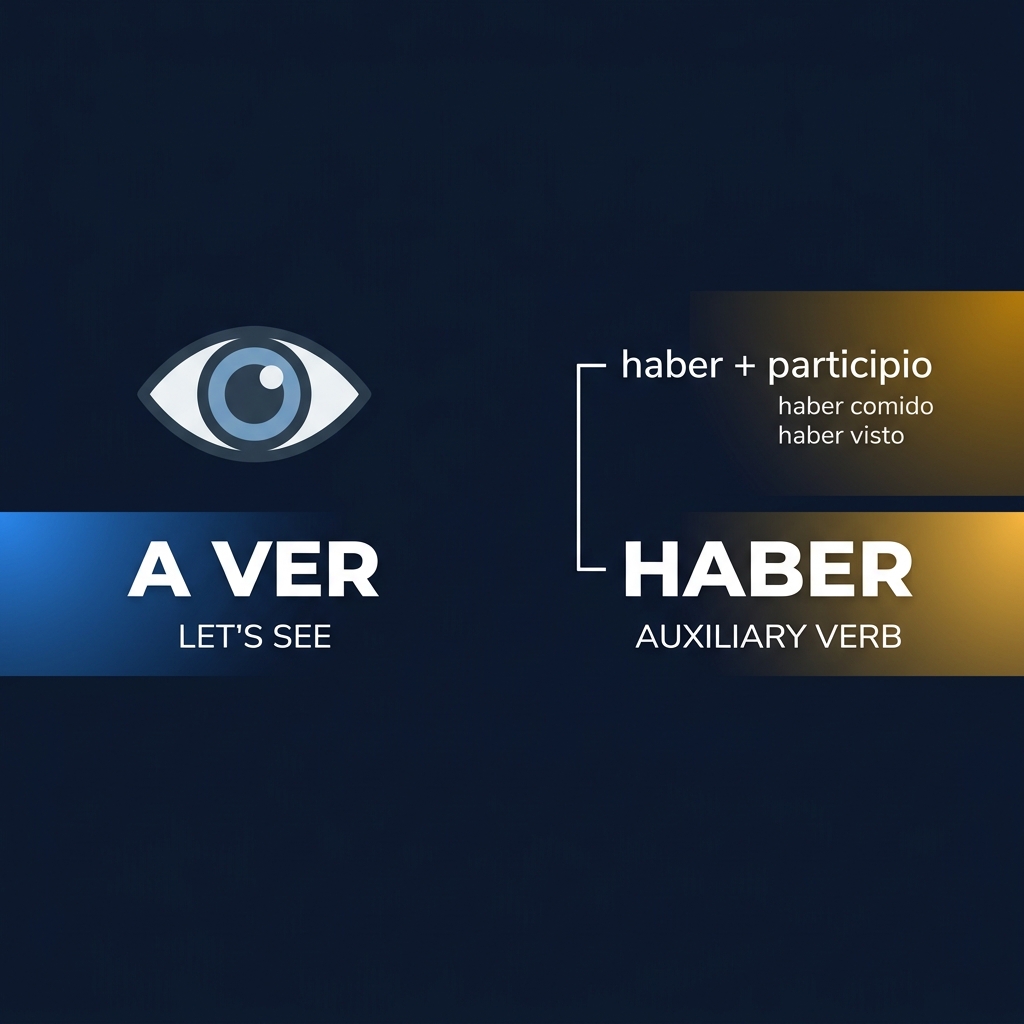 Diferencia entre A ver y Haber