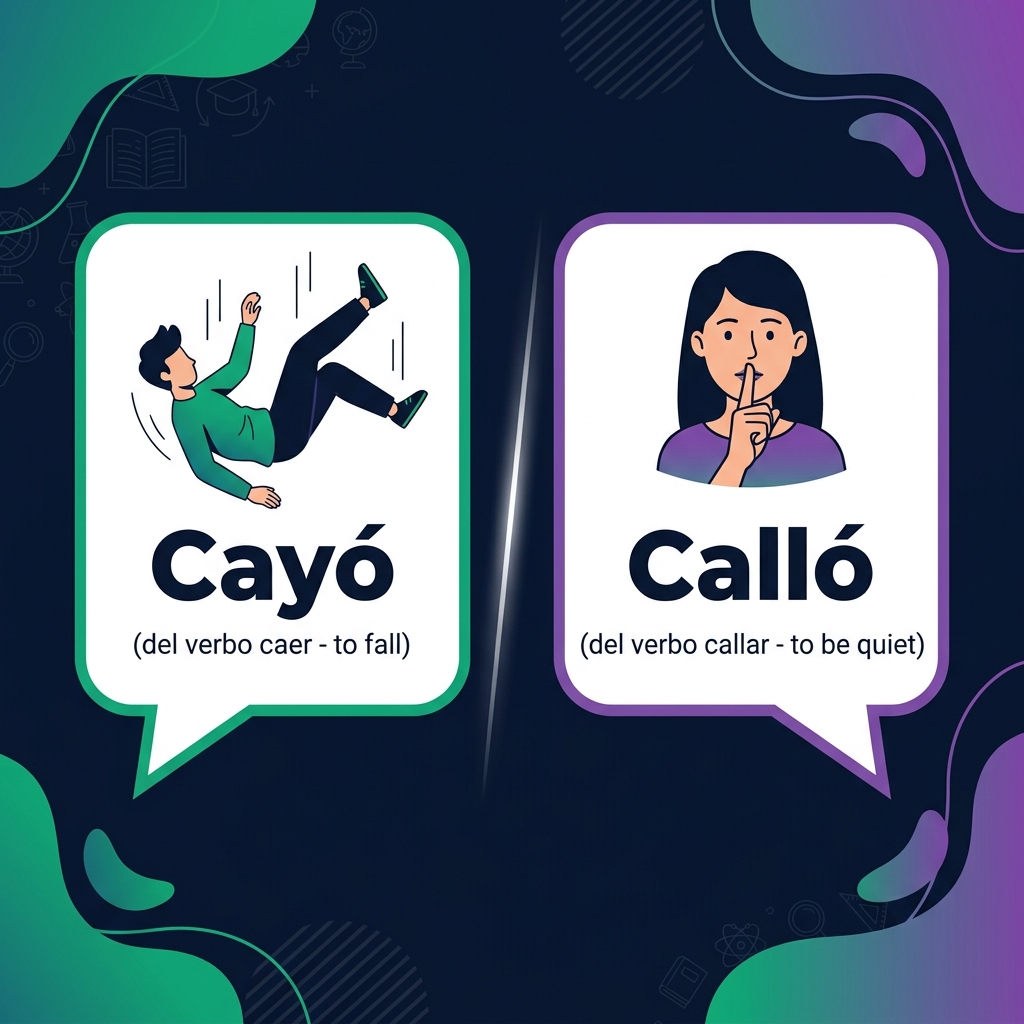 Diferencia entre Cayó y Calló