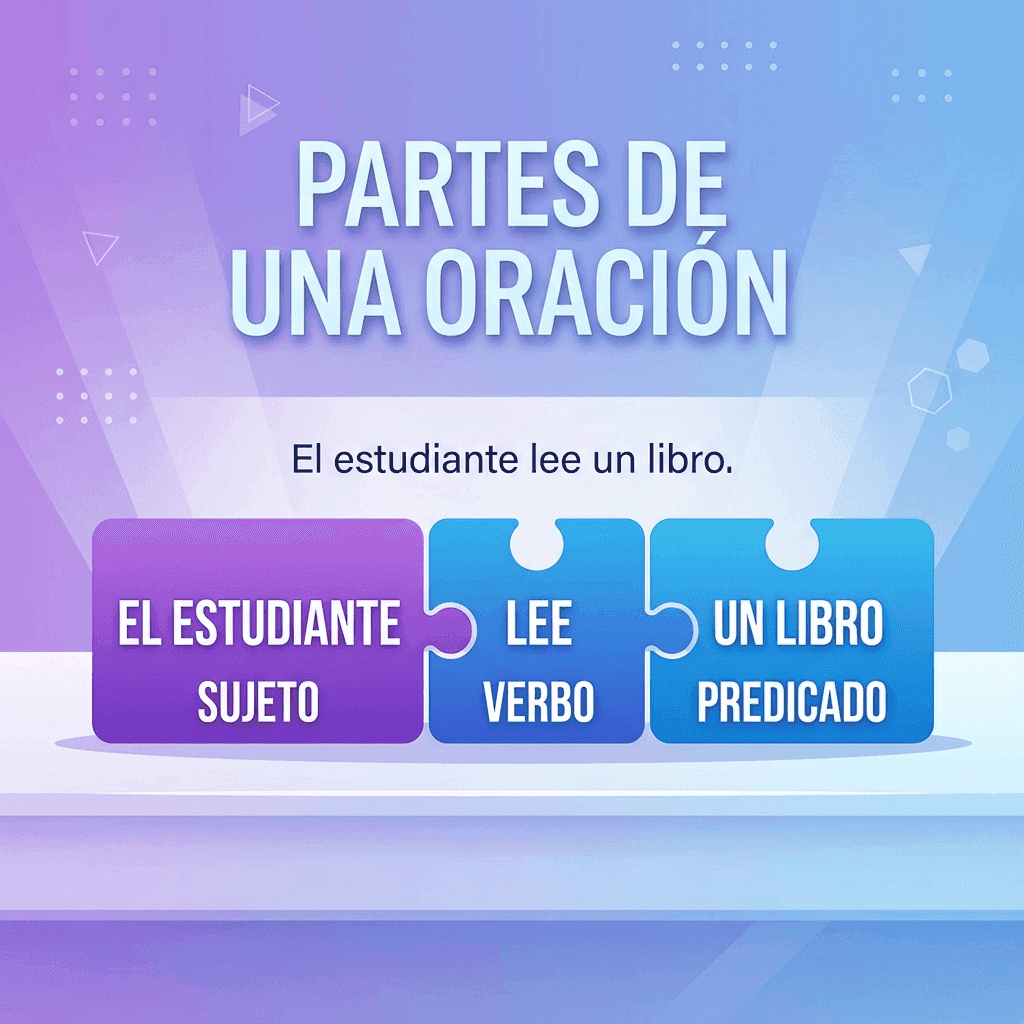 Partes de una oración en español
