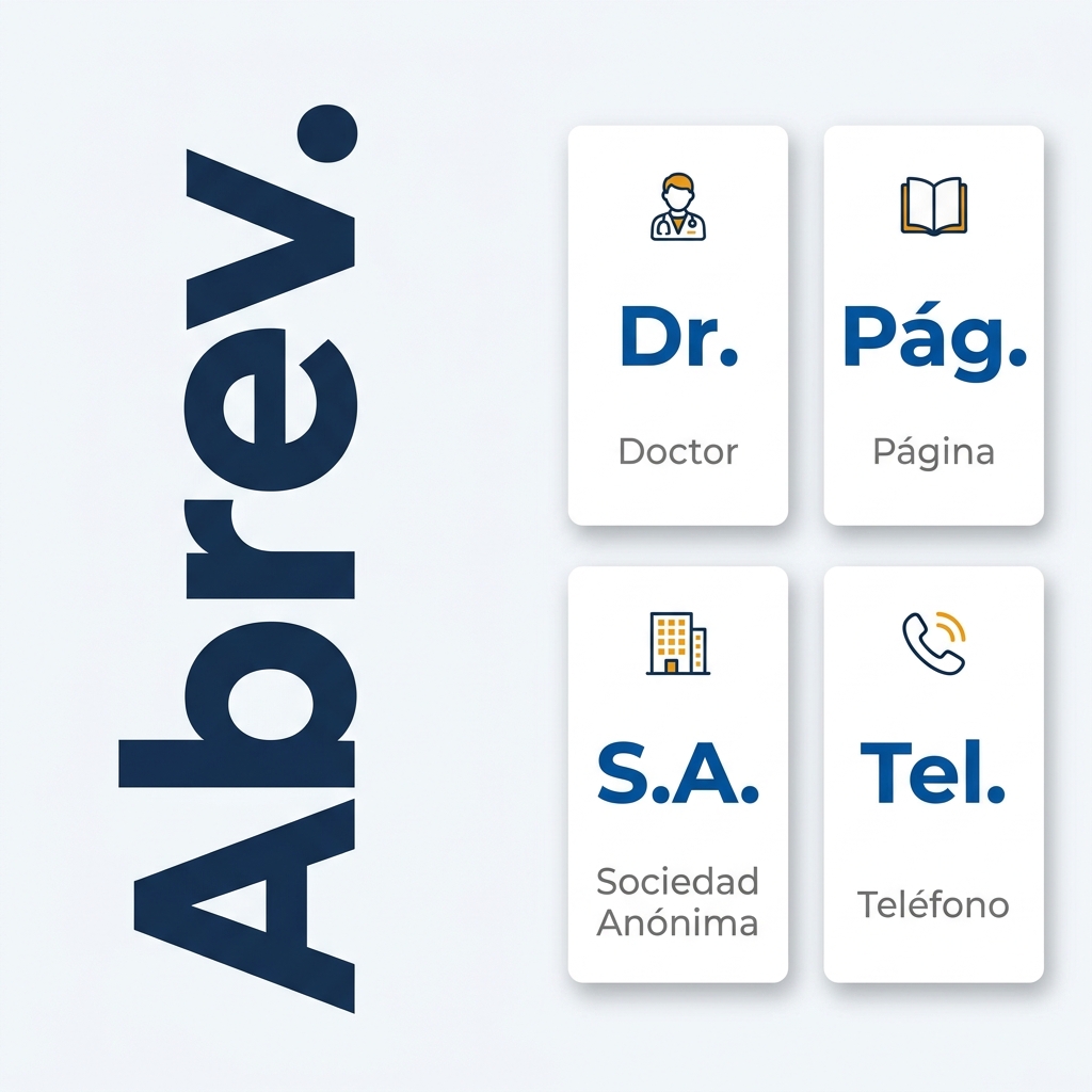 Qué son las abreviaturas en español, tipos y reglas