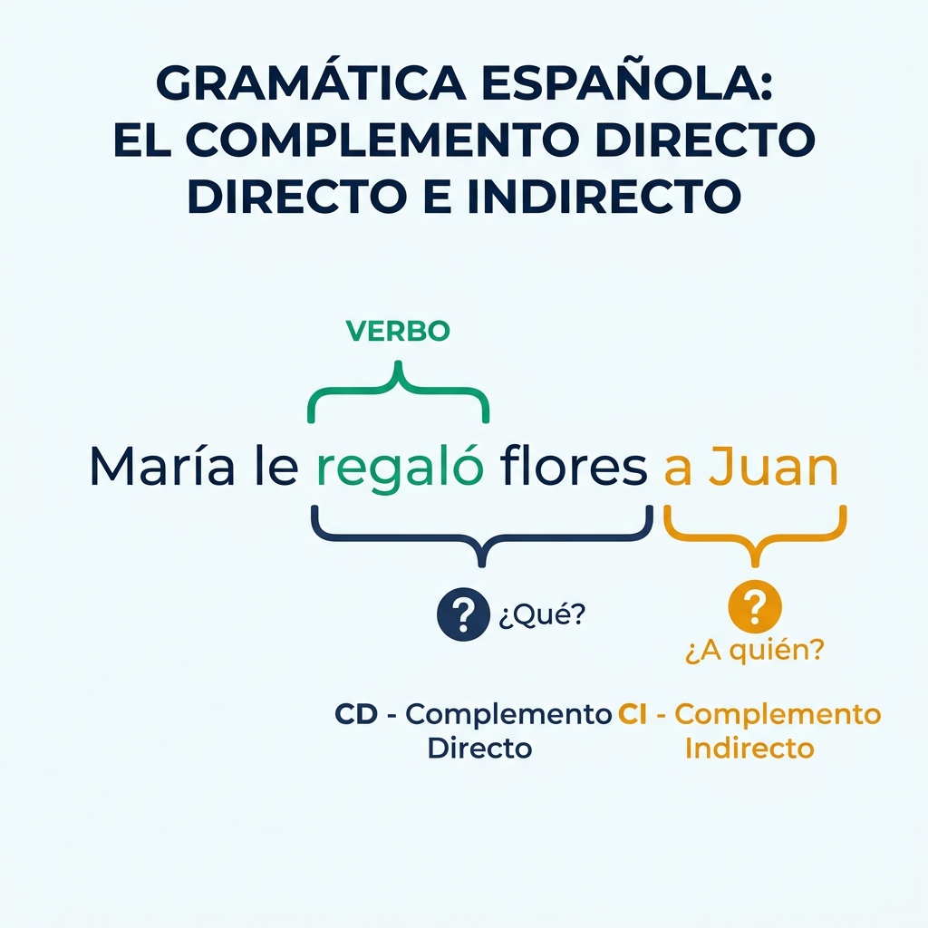 Complemento directo e indirecto en español con ejemplos