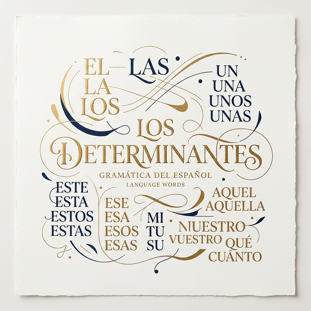 Qué son los determinantes y artículos en español