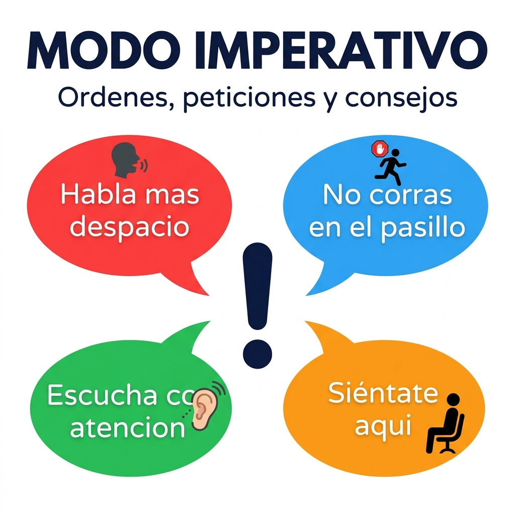 Modo imperativo en español: órdenes, consejos y conjugación