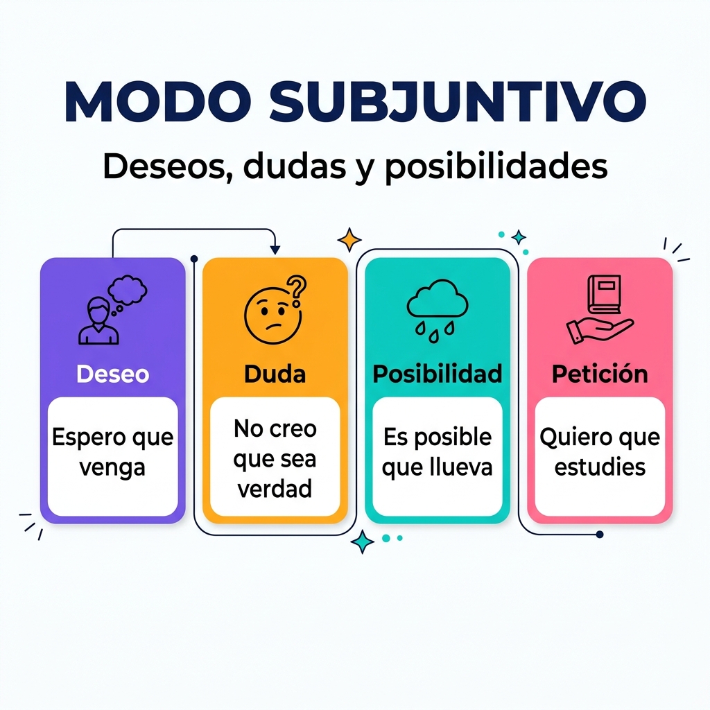 Modo subjuntivo en español: cuándo usarlo y ejemplos