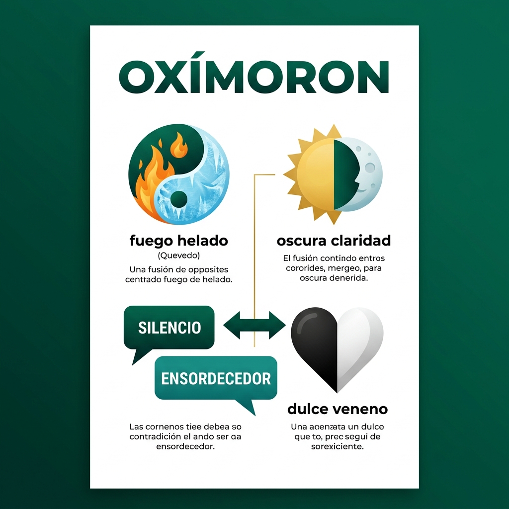 El oxímoron: contrarios que se unen
