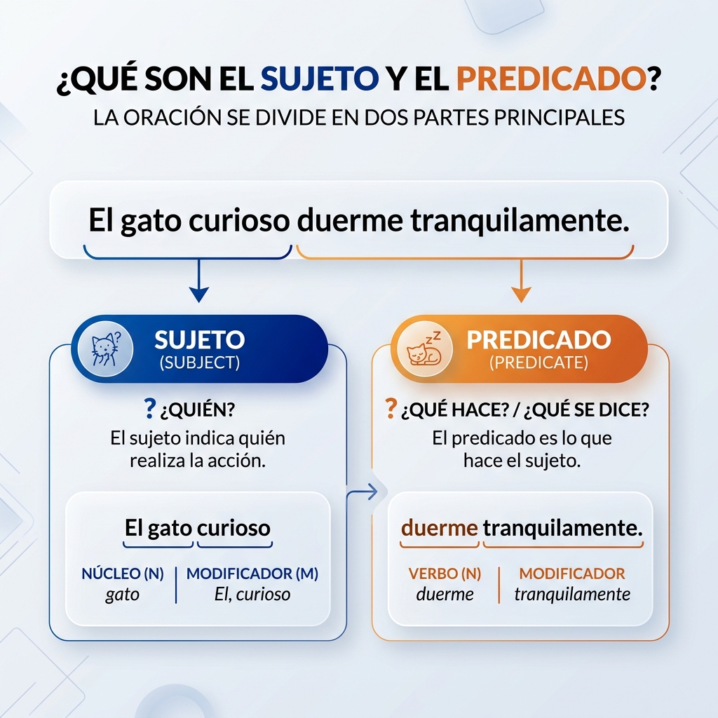 Sujeto y predicado en español