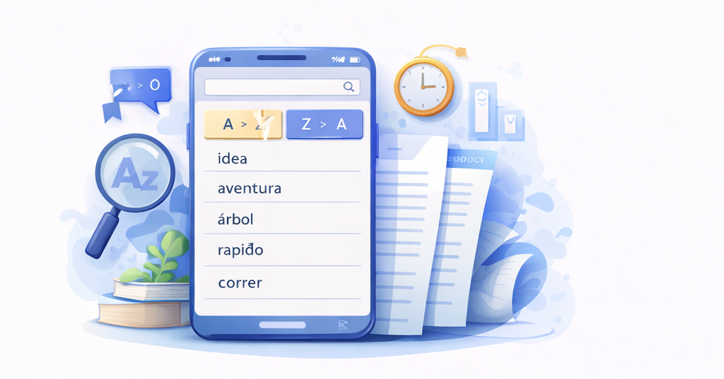 Mesa de trabajo con laptop, papeles y organizacion de listas